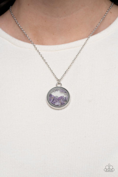 Gemstone Guru - Purple Paparazzi Necklace (#5501)