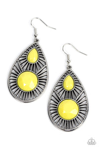 Prima Donna Diva - Yellow Paparazzi  Earring (#3473)