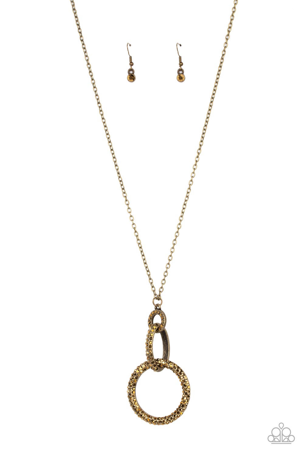 Radiant Ringleader - Brass Paparazzi Necklace (#4868)