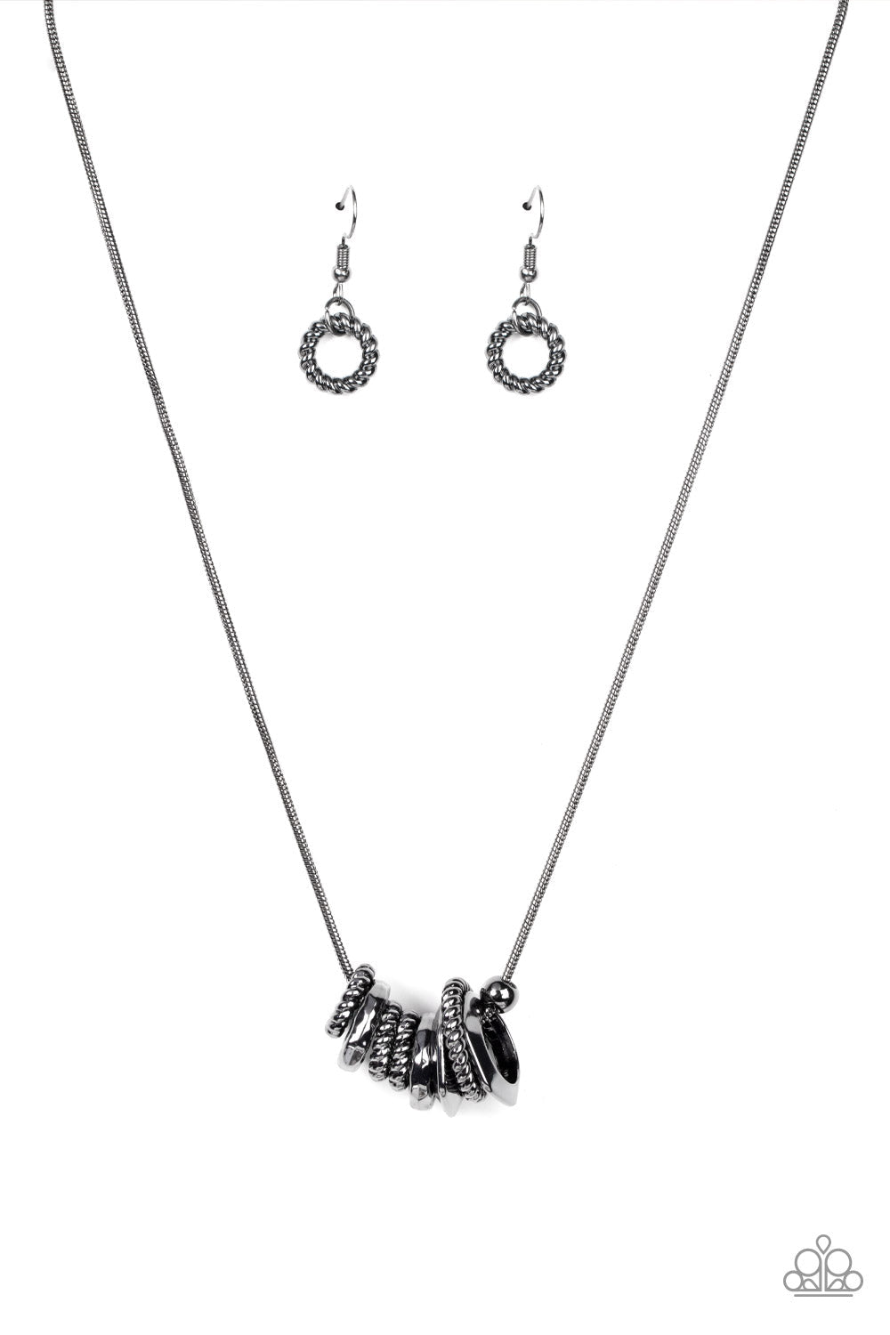 Mechanical Mischief - Black Paparazzi Necklace (#731)