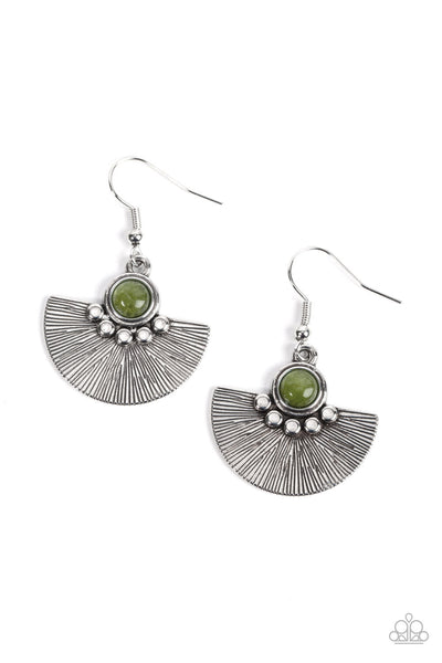 Manifesting Magic - Green Paparazzi Earring (#552)