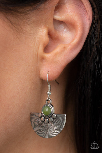 Manifesting Magic - Green Paparazzi Earring (#552)