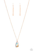 Interstellar Royal - Copper Paparazzi Necklace (PZ-404)