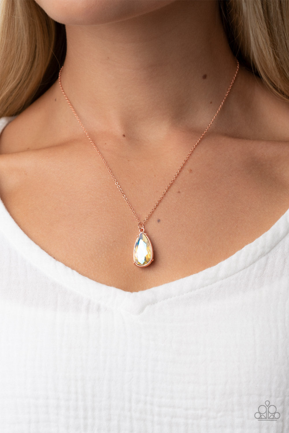 Interstellar Royal - Copper Paparazzi Necklace (PZ-404)