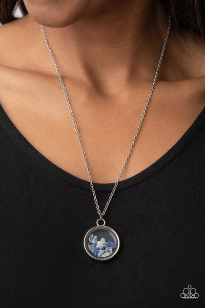 Gemstone Guru - Blue Paparazzi Necklace (#4544)