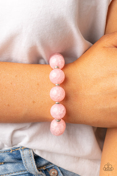 Arctic Affluence - Pink Paparazzi Bracelet (#820)