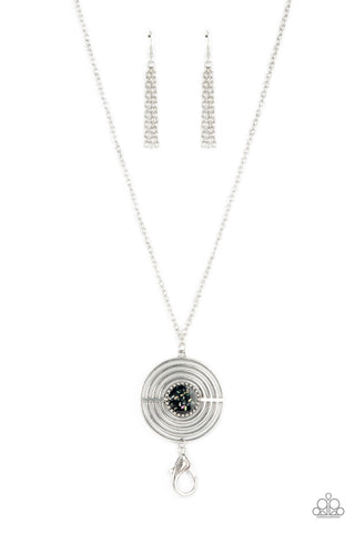 Targeted Tranquility - Black Paparazzi Necklace (L032)