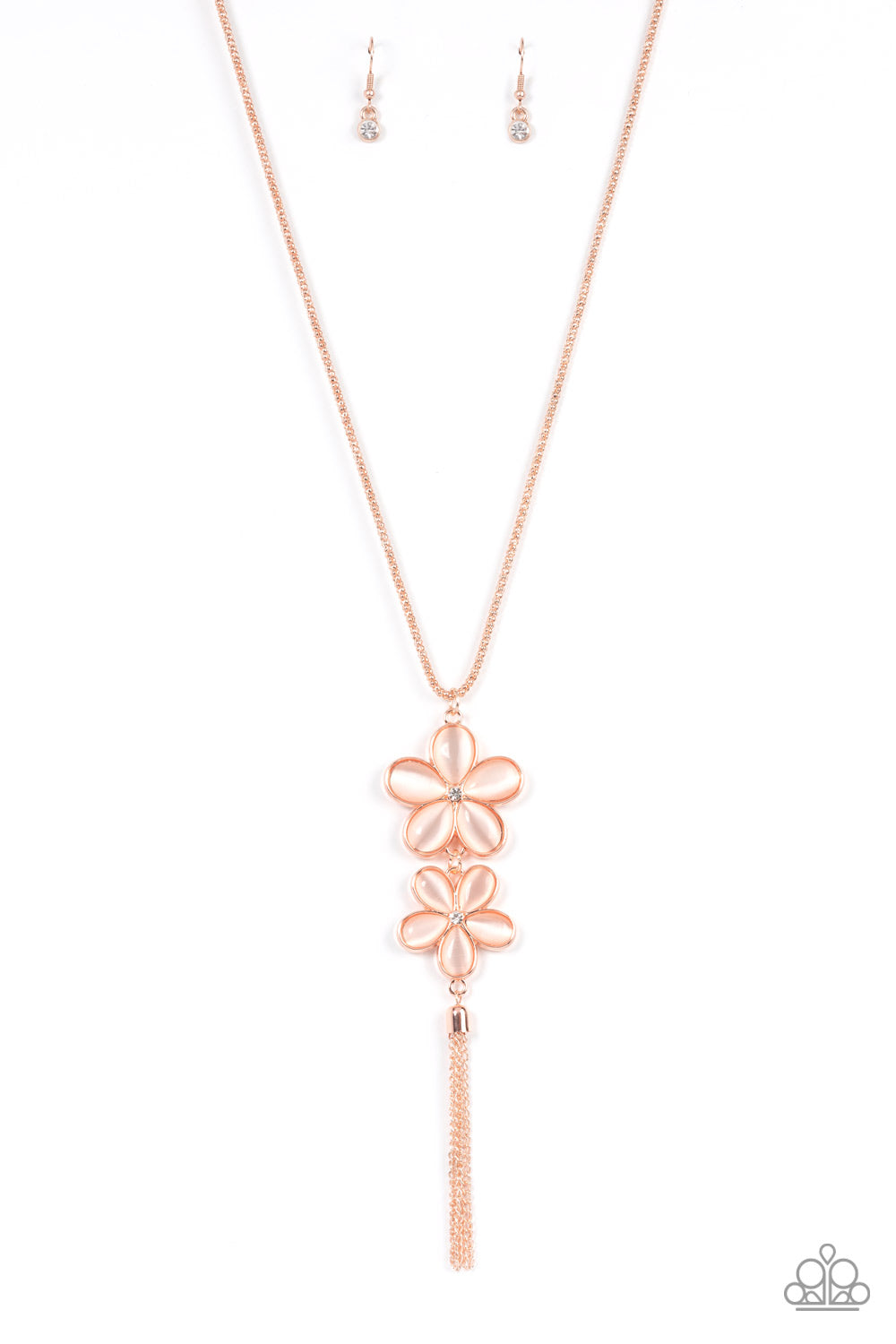 Perennial Powerhouse - Rose Gold Paparazzi Necklace (#4018)