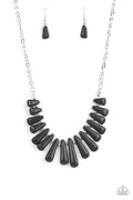 Mojave Empress - Black Paparazzi Necklace (#3516)