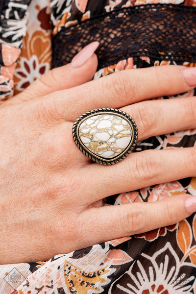 Take the High RODEO - Brass Paparazzi Fashion Fix Ring Nov 2021 (FF003)