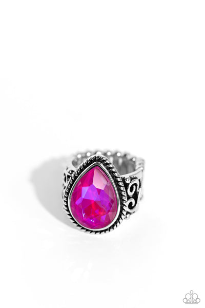 Supernatural Sparkle - Pink Paparazzi Ring (P6)