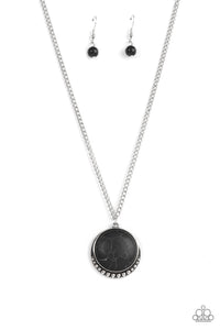 Mojave Moon - Black Paparazzi Necklace (5032)