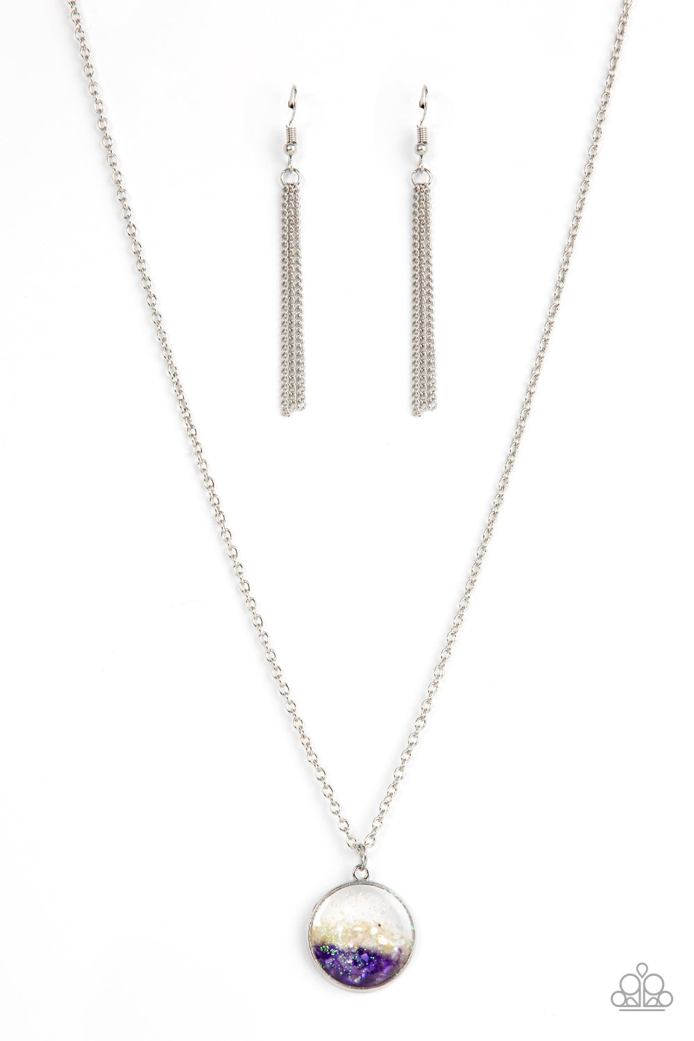 Completely Crushed - Purple Paparazzi Necklace (PZ-3347)