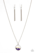 Completely Crushed - Purple Paparazzi Necklace (PZ-3347)