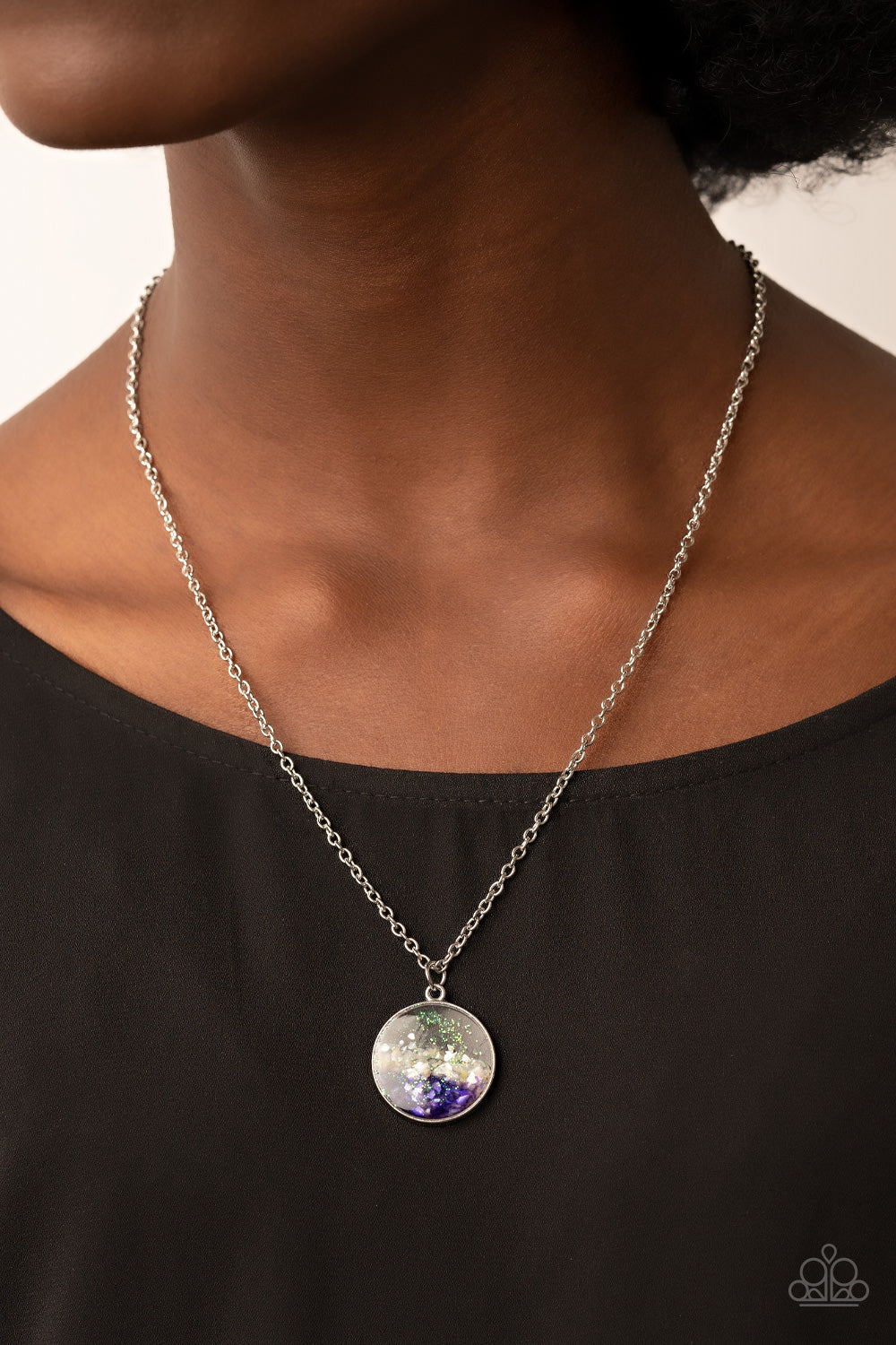 Completely Crushed - Purple Paparazzi Necklace (PZ-3347)