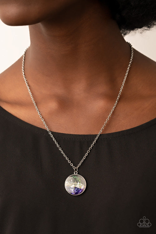 Completely Crushed - Purple Paparazzi Necklace (PZ-3347)