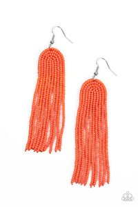 Right as RAINBOW - Orange Paparazzi Earring (#255)