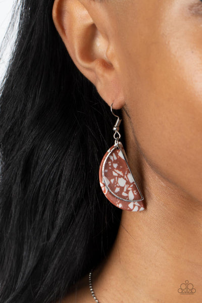 Flashdance Fashionista - Brown Paparazzi Earring (#4937)