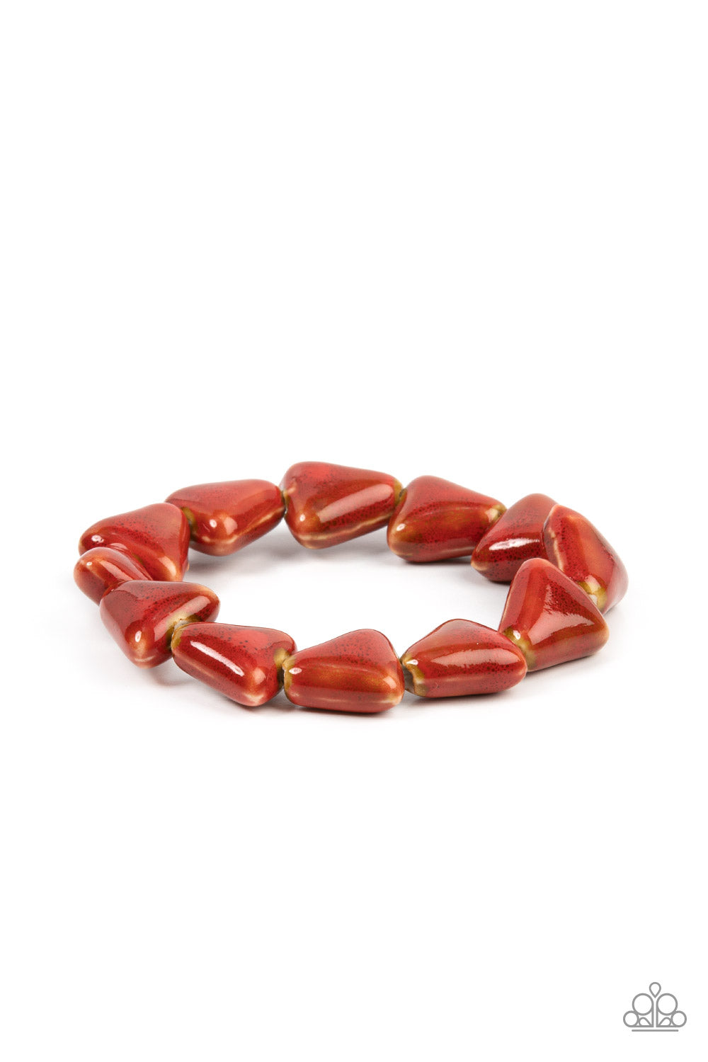 SHARK Out of Water - Red Paparazzi Bracelet (PZ-4828)