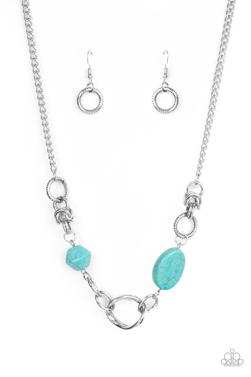 Sonoran Solo - Blue Paparazzi Necklace (#5348)