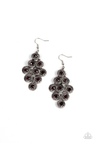 Constellation Cruise - Purple Paparazzi Earring (#3982)