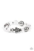 Pretty Persuasion - White Paparazzi Bracelet (PZ-3684)