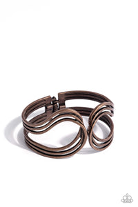Shockwave Attitude - Copper Paparazzi Bracelet (#5643)
