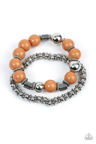 Walk This SWAY - Brown Paparazzi Brown Bracelet (#5413)