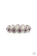 Welcome to the Color Wheel - Purple Paparazzi Bracelet (PZ-2161)