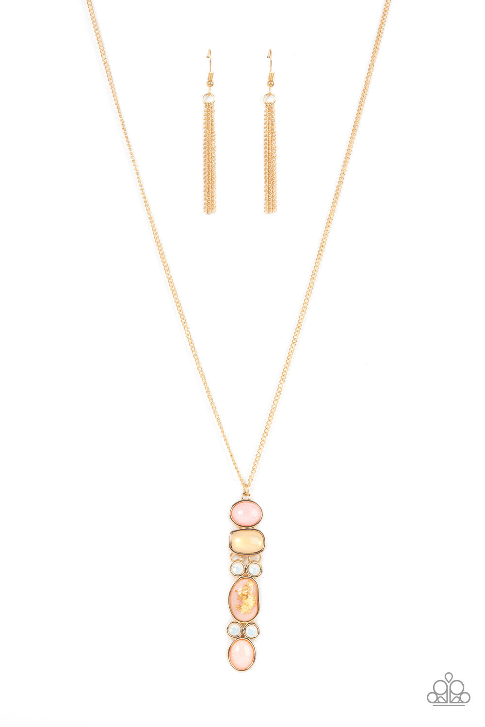 Totem Treasure - Pink Paparazzi Necklace (#4540)