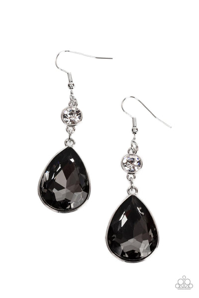 Smile for the Camera - Silver Paparazzi Earring (#3608)