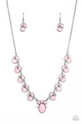 Fairytale Forte - Pink Paparazzi Necklace (#3723)