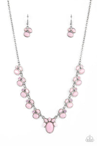 Fairytale Forte - Pink Paparazzi Necklace (#3723)