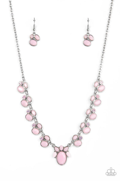 Fairytale Forte - Pink Paparazzi Necklace (#3723)