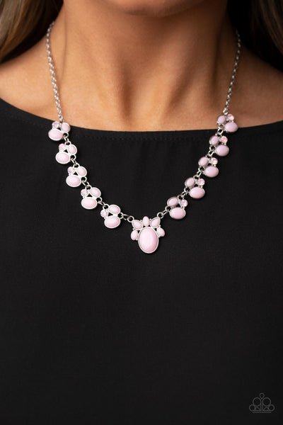 Fairytale Forte - Pink Paparazzi Necklace (#3723)