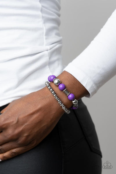 Walk This SWAY - Purple  Paparazzi Bracelet (#4291)