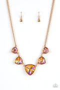 Cosmic Constellations - Gold Paparazzi Necklace (#2499)