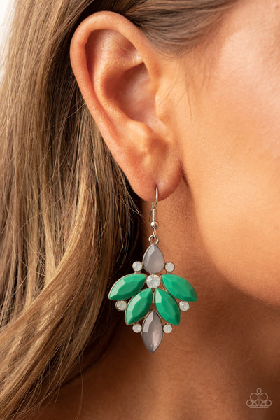 Fantasy Flair - Green Paparazzi Earring (#3439)