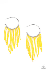 Saguaro Breeze - Yellow Paparazzi Earring (#2005)