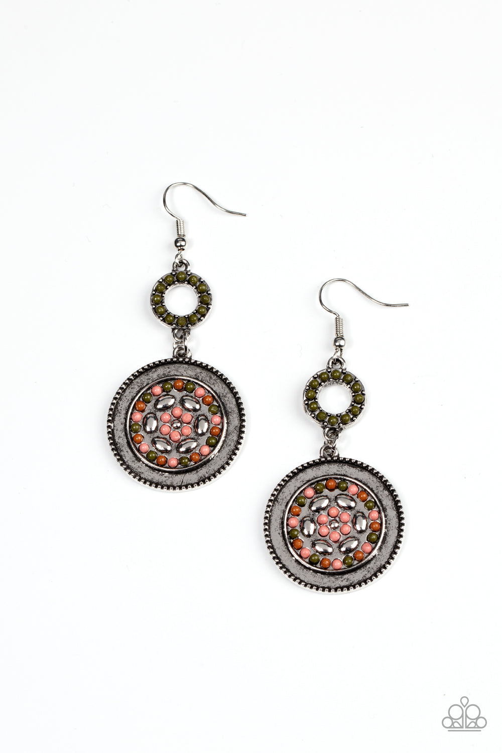 Meadow Mantra - Multi Paparazzi Earring (PZ-3438)