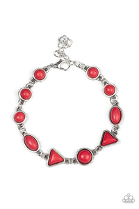 Quarry Quarrel - Red Paparazzi Bracelet (#4489)