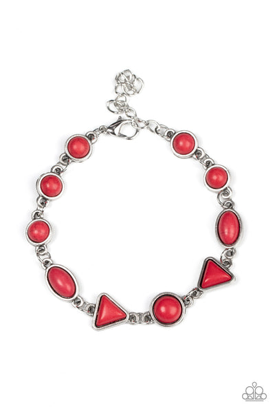 Quarry Quarrel - Red Paparazzi Bracelet (#4489)