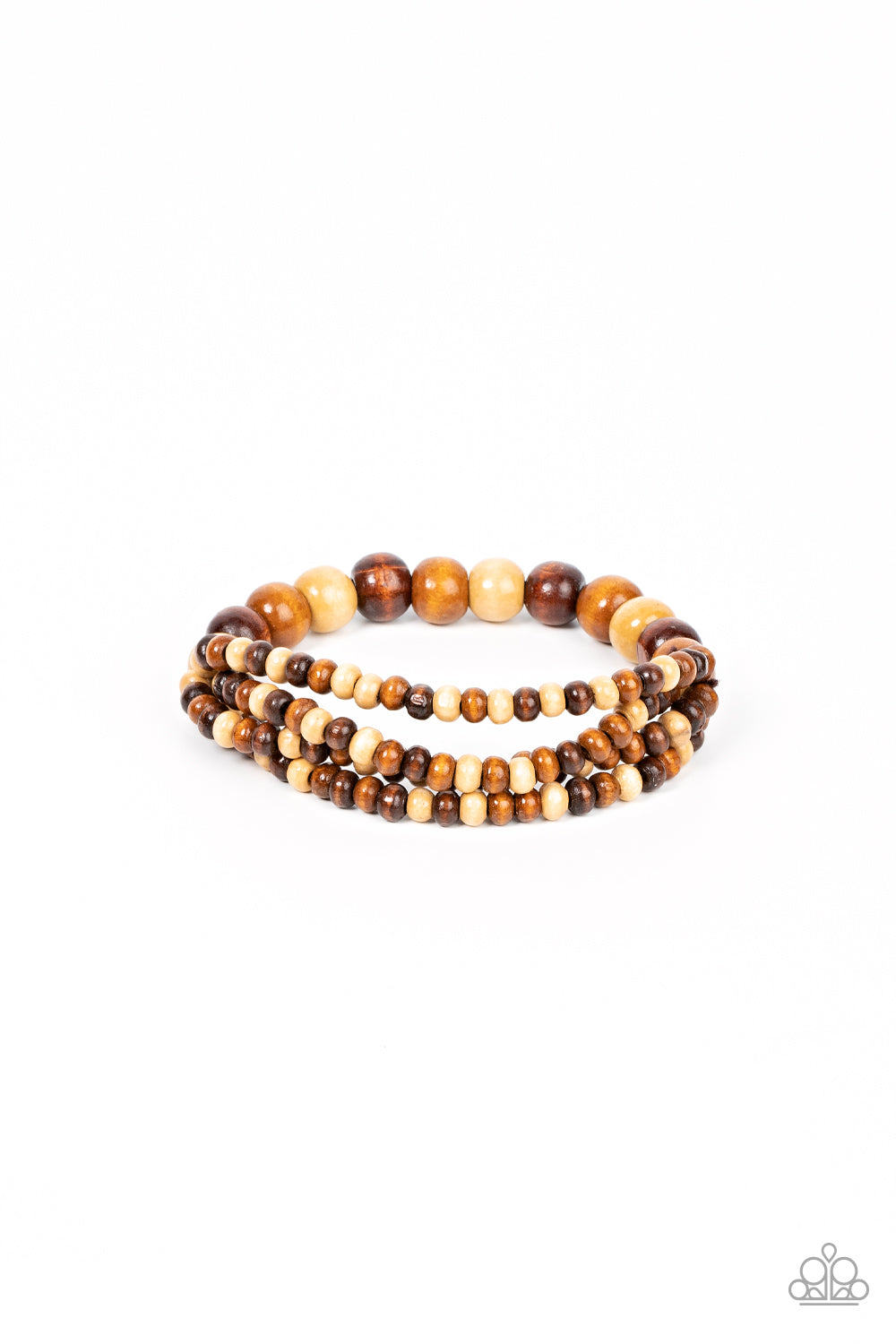 Oceania Oasis - Brown Paparazzi Bracelet (#3179)