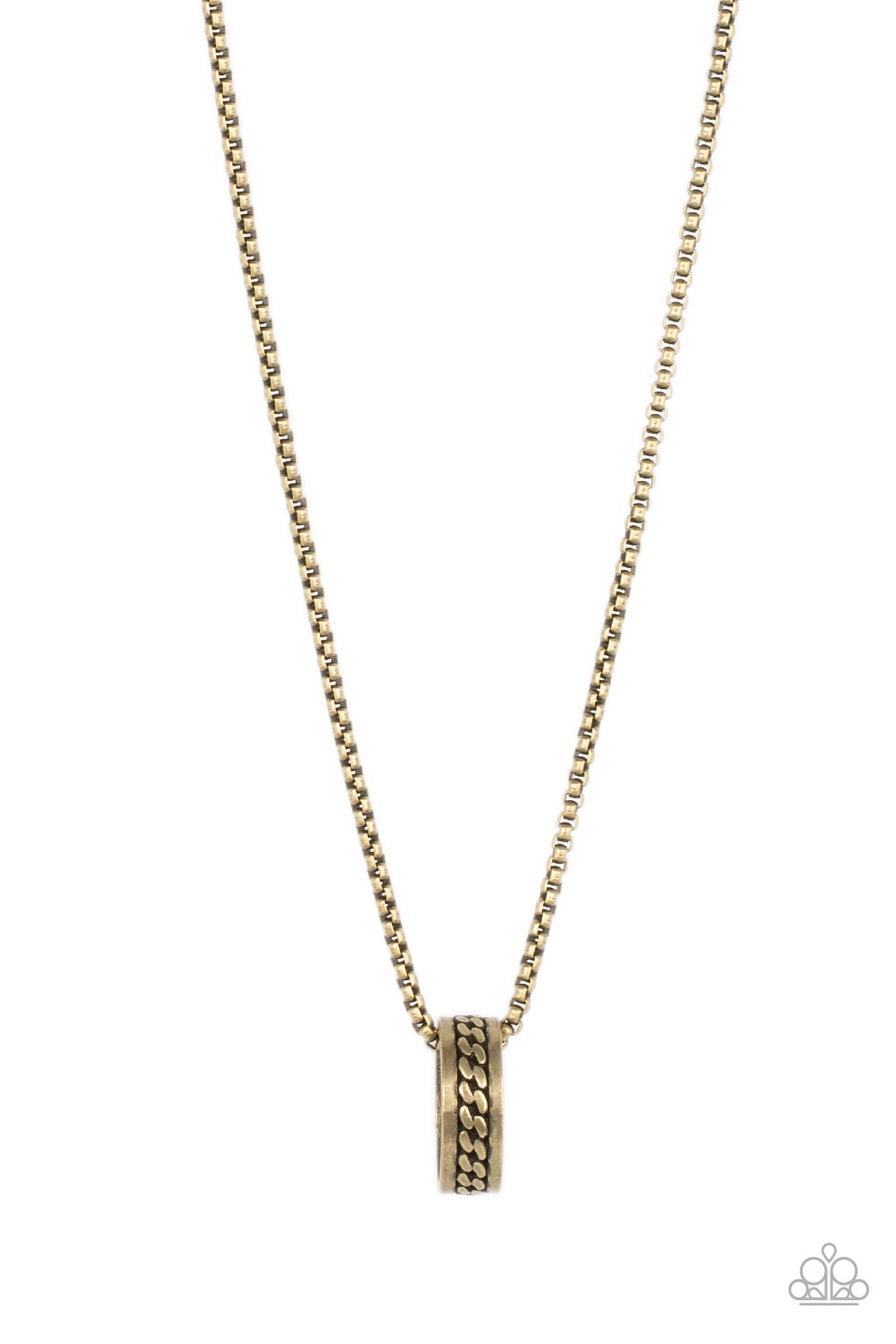 Emotion Potion - Brass Paparazzi Necklace (#4994)