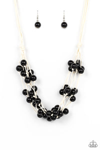 Yacht Catch - Black Paparazzi Necklace (#2567)