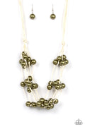 Yacht Catch - Green Paparazzi Necklace (PZ-273)