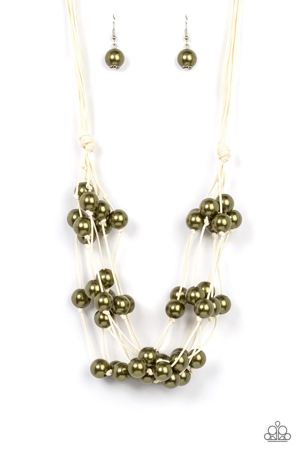 Yacht Catch - Green Paparazzi Necklace (PZ-273)