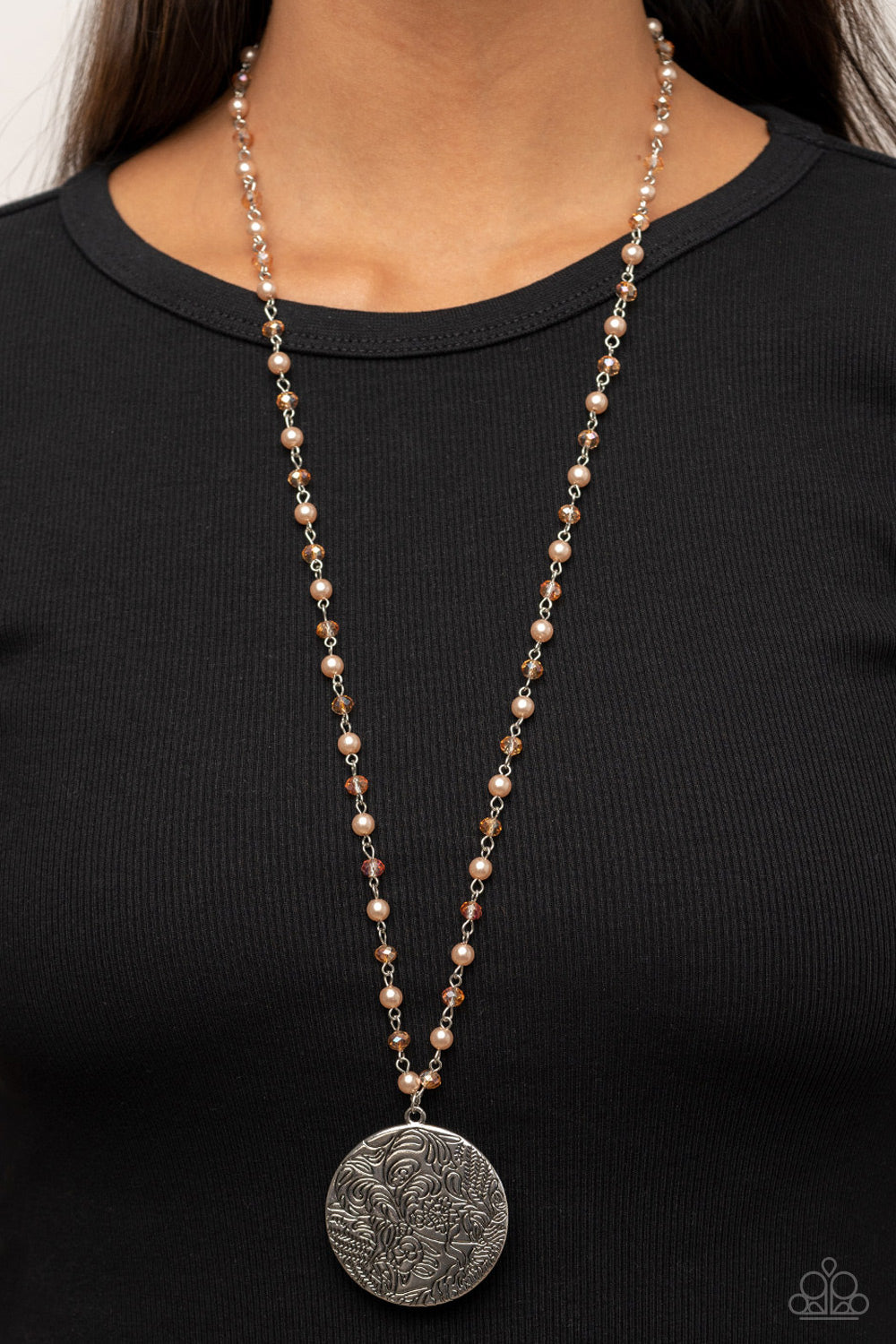 Secret Cottage - Brown Paparazzi Necklace (#2412)
