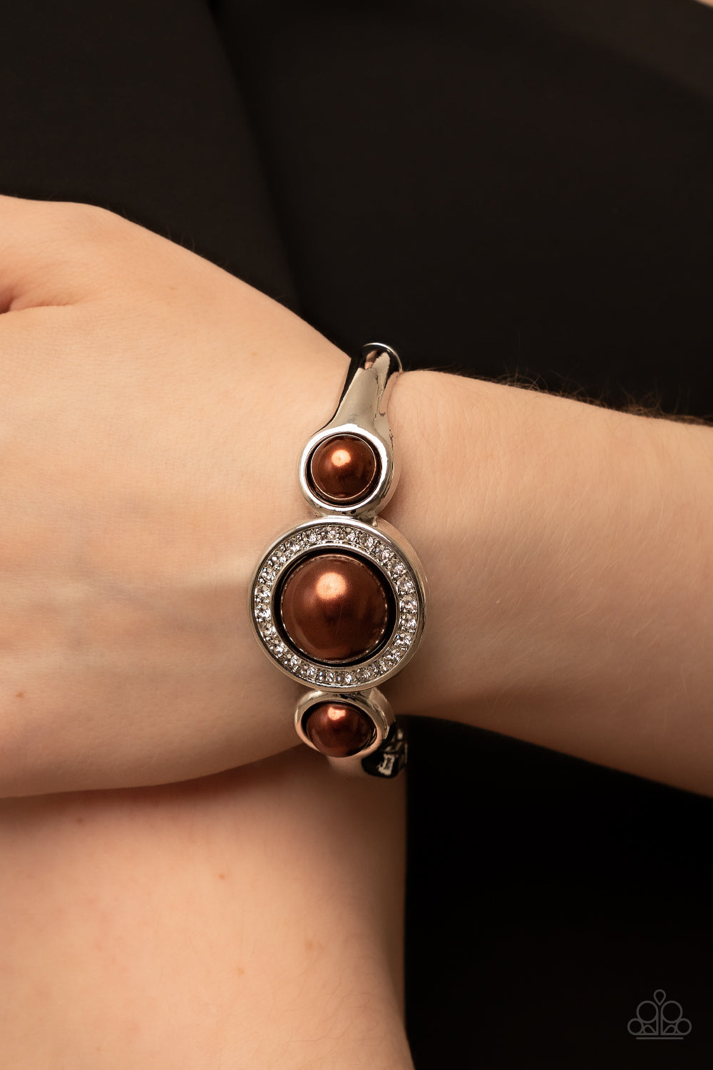 Debutante Daydream - Brown  Paparazzi Bracelet (PZ-3921)