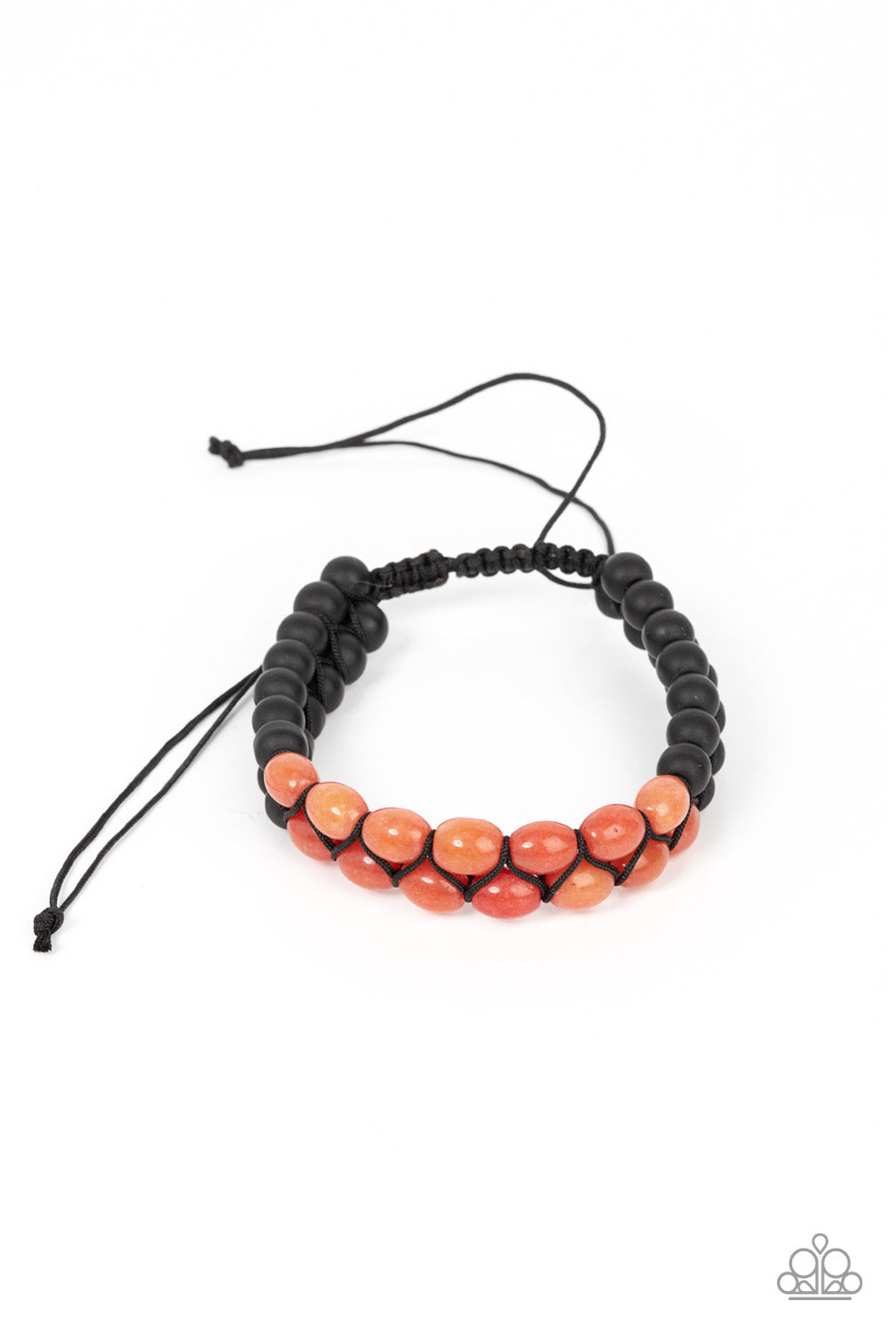 Just Play Cool - Orange Paparazzi Bracelet (#3405)